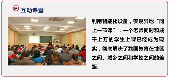 1、高清远程交互式教学 1、高清远程交互式教学